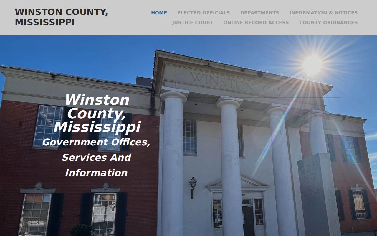 Winston County court docket courthouse and annex context