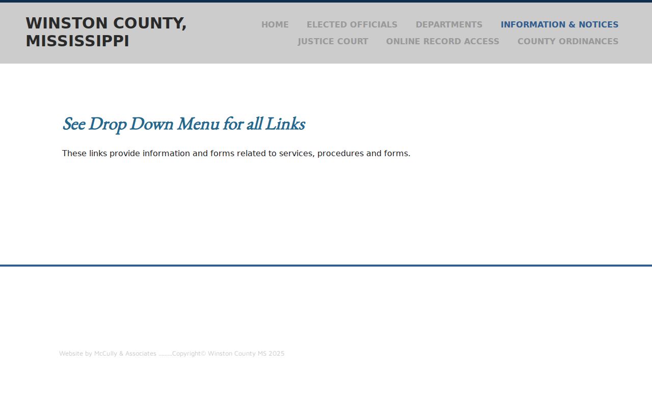 Winston County court docket county online records navigation