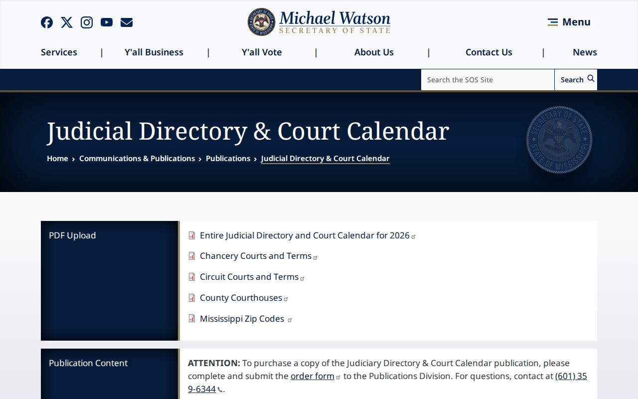 Winston County court docket 2026 judicial directory calendar source